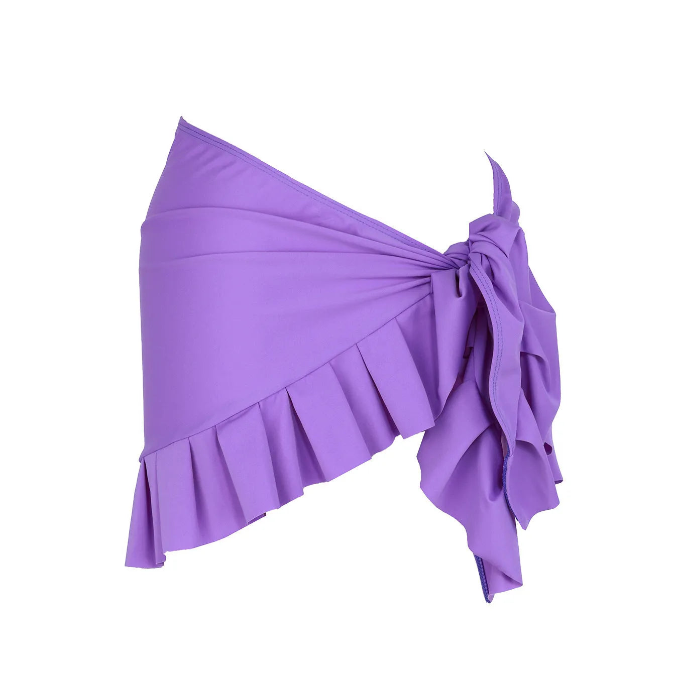Women's single-shoulder suspender tube top one-piece swimsuit in a high-waist design on a model.