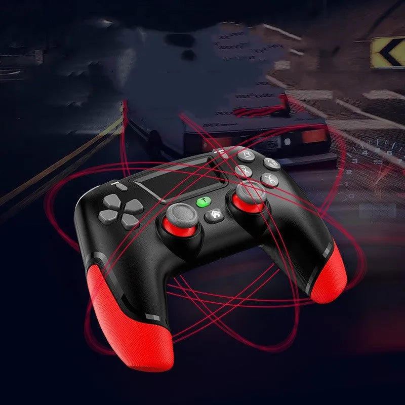 Fruit green wireless Bluetooth gamepad controller for PC, PlayStation, mobile phones and Nintendo Switch.