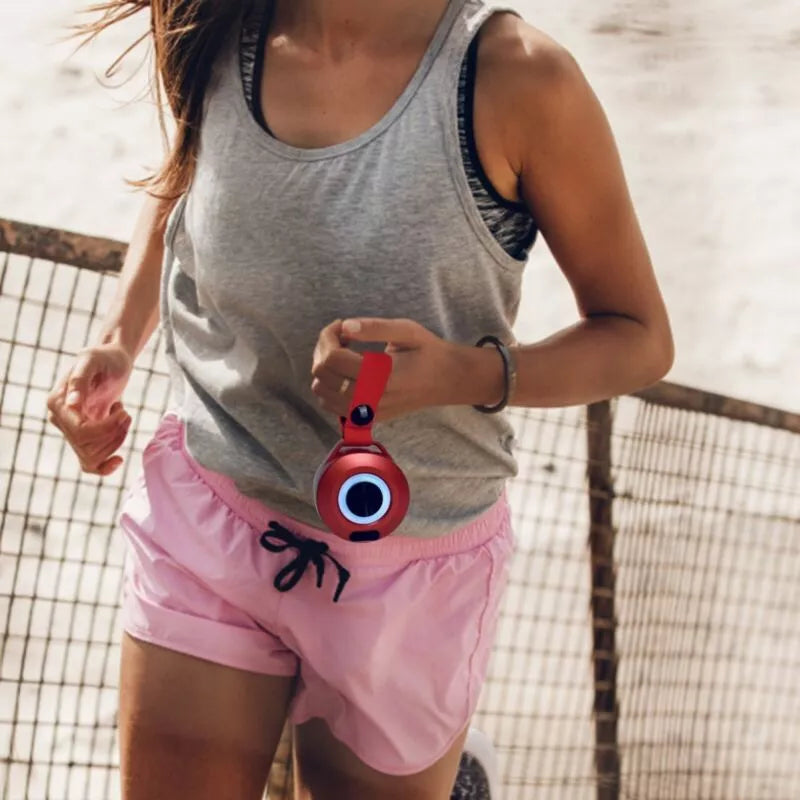 Outdoor portable wireless Bluetooth speaker with coloured light, waterproof, and Bluetooth 5.0