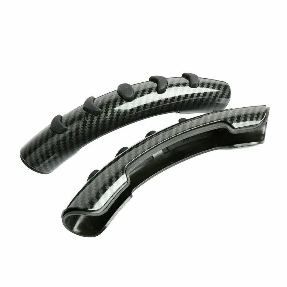 Carbon fibre black steering wheel anti-skid sleeve for 38cm diameter, made from durable fibre material