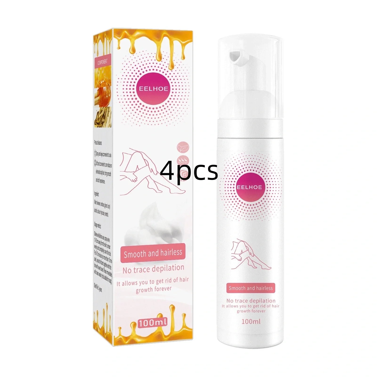 Mu Si Honey Hair Removal Spray for smooth, hair-free skin without irritation