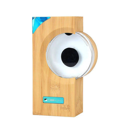 Mesmerizing ferrofluid speaker with dancing magnetic fluid that responds to music rhythms, creating a captivating visual display.