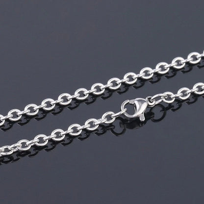 Stainless steel wing pendant necklace with natural stone, elegant unisex jewellery