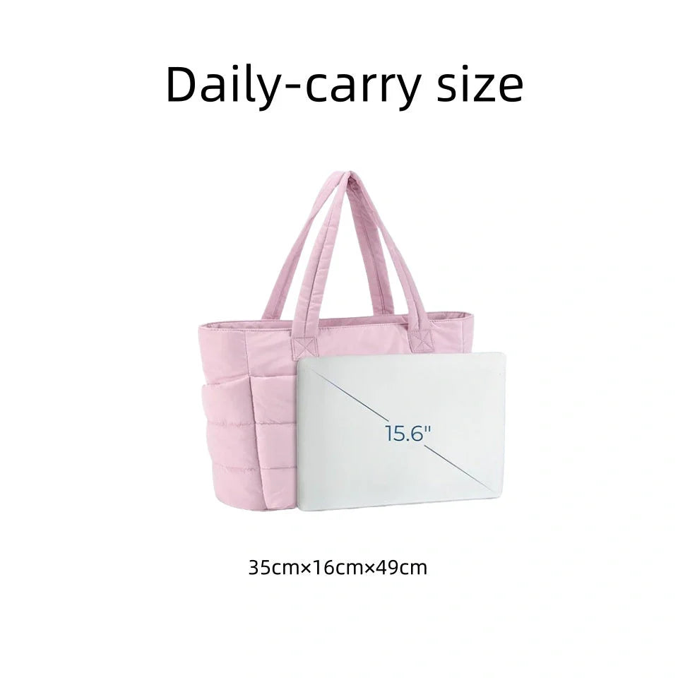 Women's large cotton handbag with zipper in multiple colours