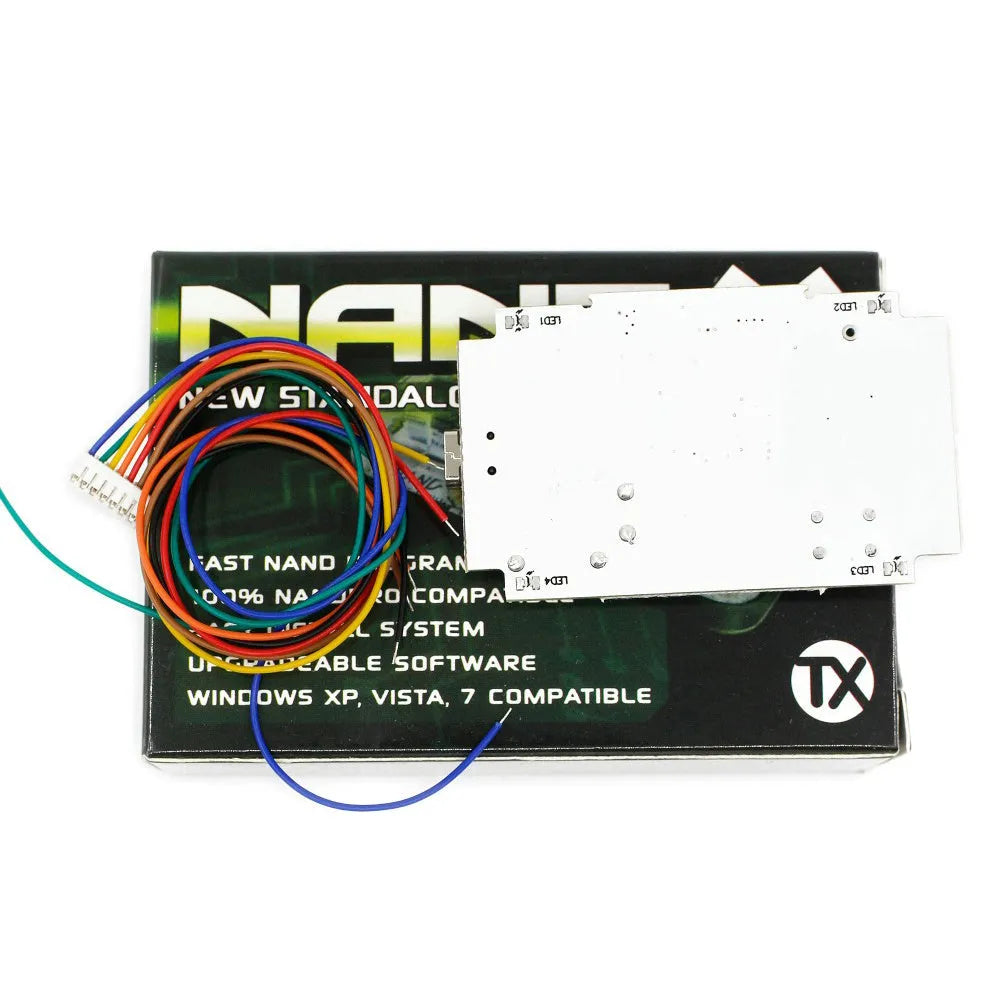 Xbox 360 NAND-X chip installation tool kit with three pieces and USB connector