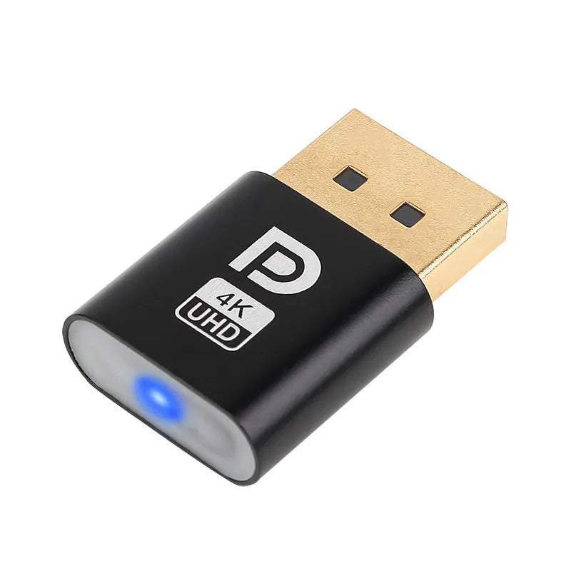 26.5mm HDMI virtual display dongle for graphics card with gold silver black rose gold interface options