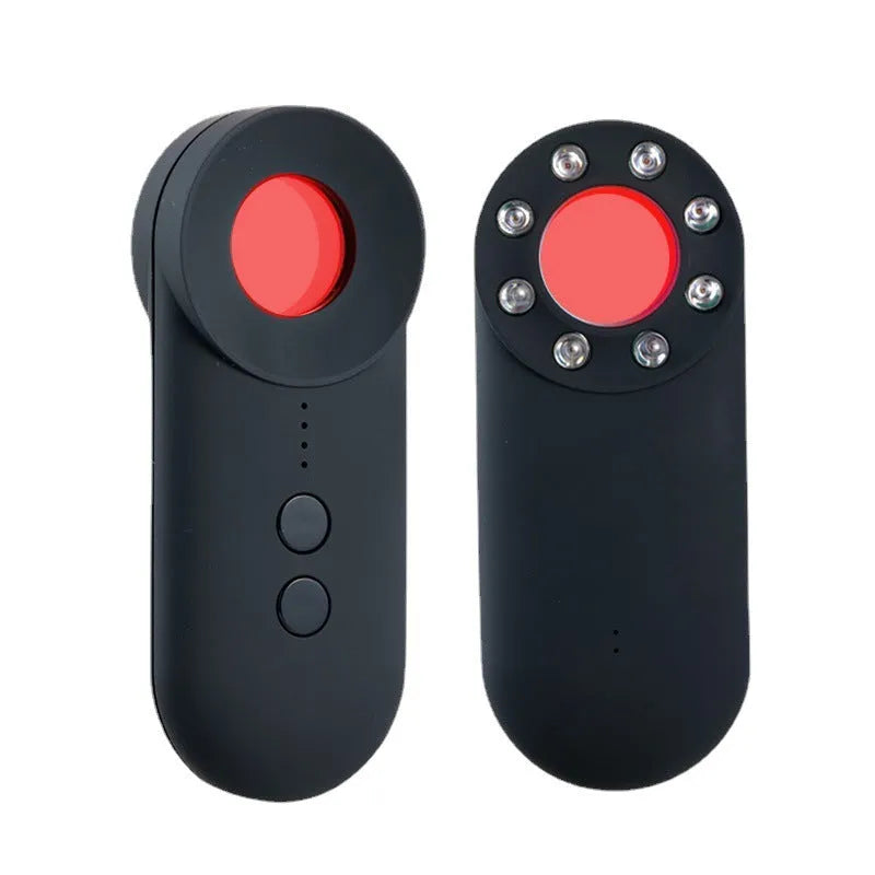 Black anti-car GPS detector with Micro USB port, measuring 93.8mm, for signal detection from 5cm to 3m range