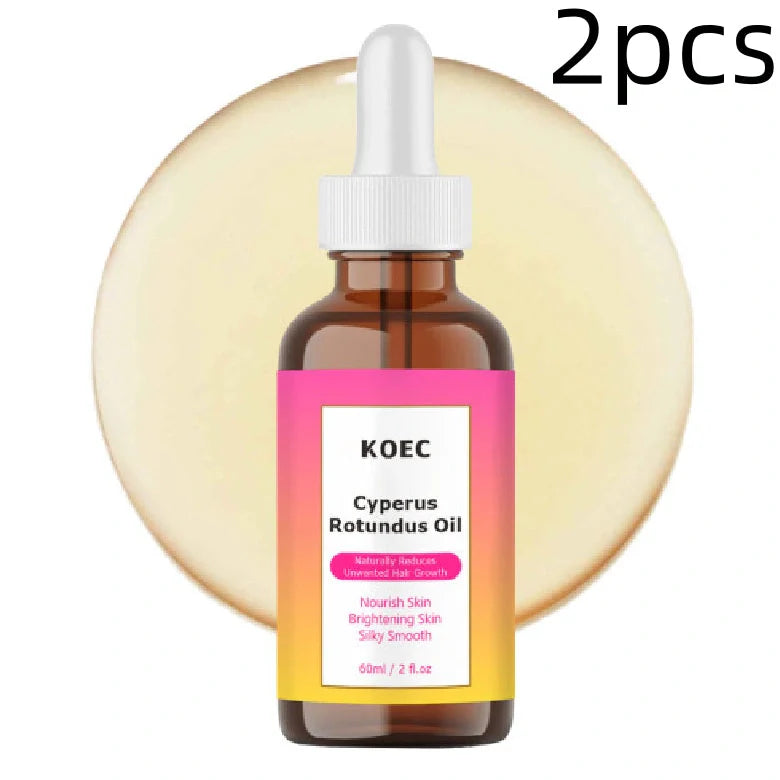 Cyperus Tuber Gentle Body Care Massage Oil bottle with 60ml capacity and natural plant extract formula