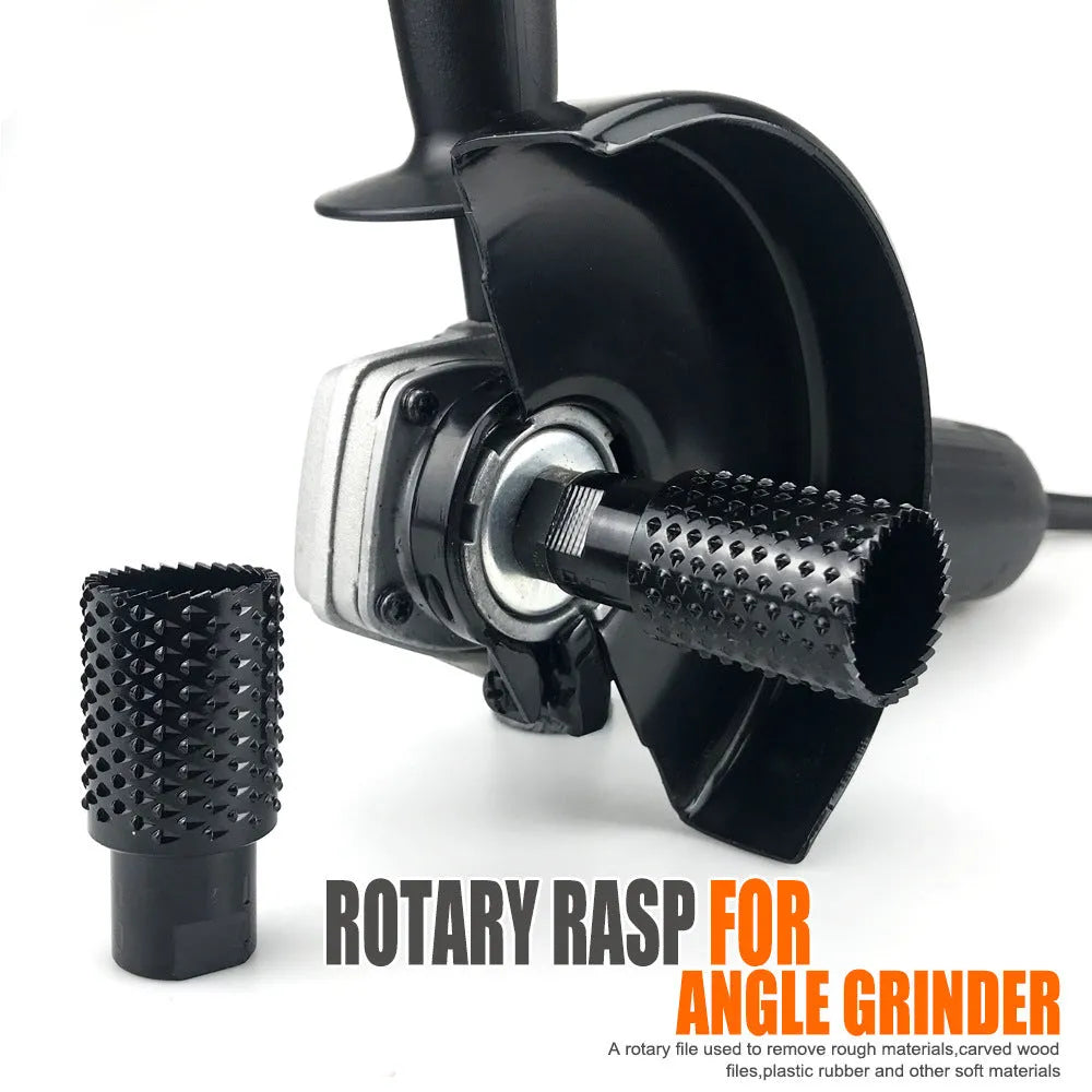 Spherical angle grinder grinding head with M10 and M14 thread compatibility