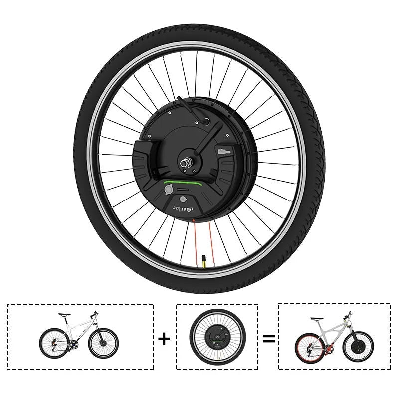 Imotor 3.0 electric bicycle conversion wheel with alloy hub and 250W motor for mountain bike transformation