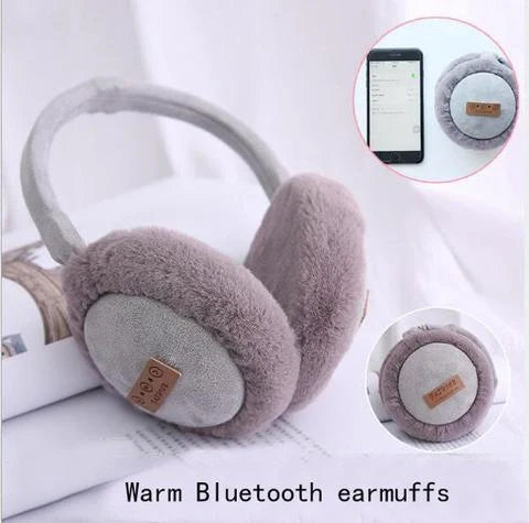 Bluetooth Earmuffs Headphones in various colors with plush lining for winter warmth