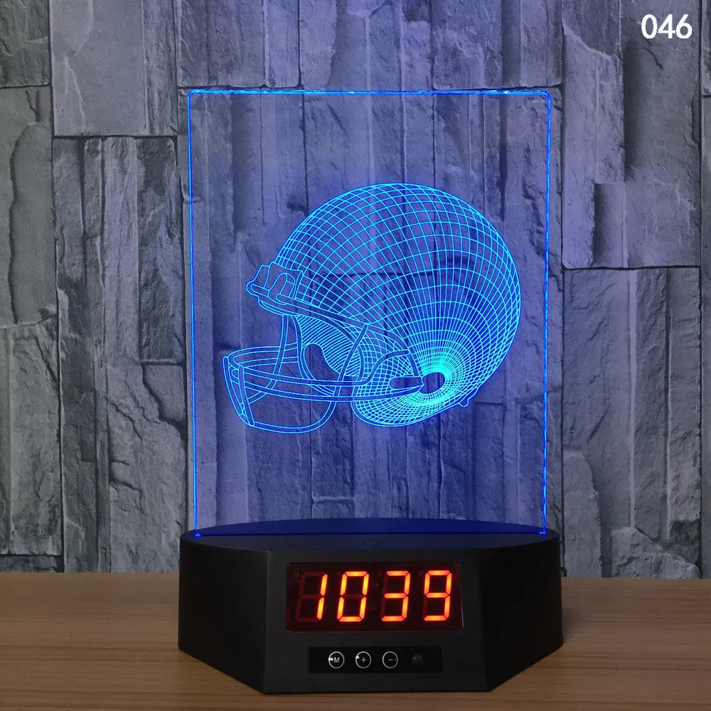 Glowing 3D dolphin LED night light with wireless charging base and remote control on bedside table