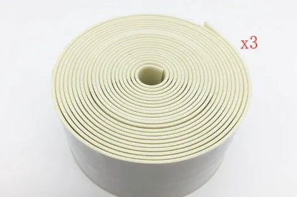 PVC wall corner protection tape roll showing 3.8cm width and porcelain white colour