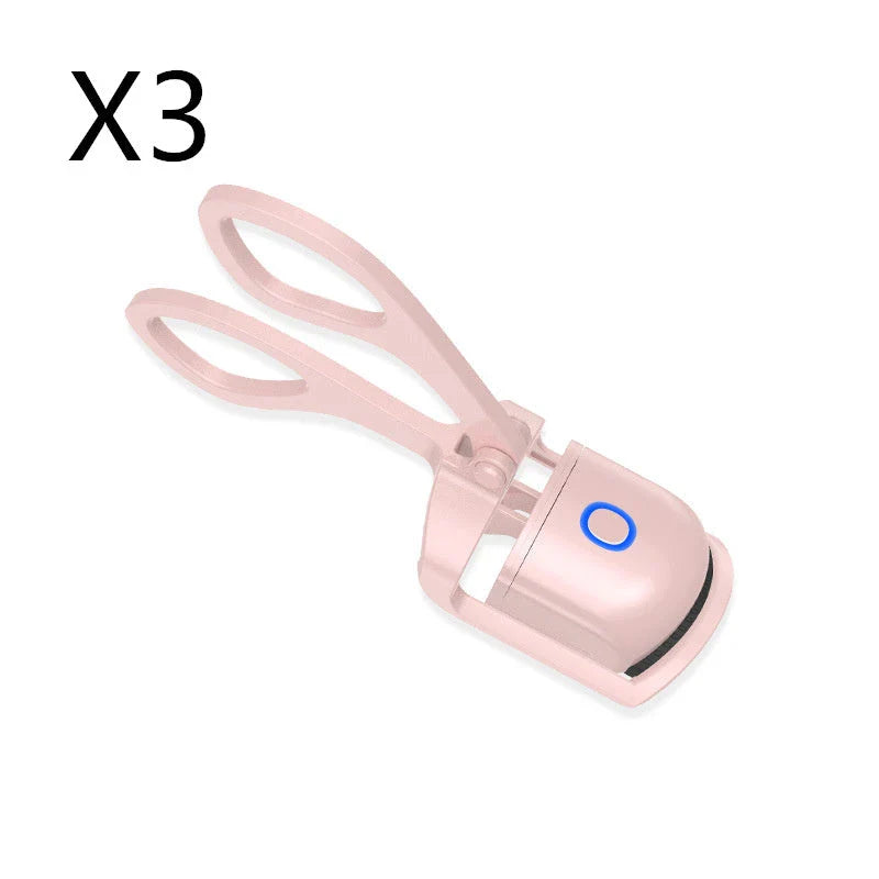 Heated Eyelash Curler with Dual Temperature Settings and Rechargeable Battery for Long-Lasting, Natural-Looking Curl