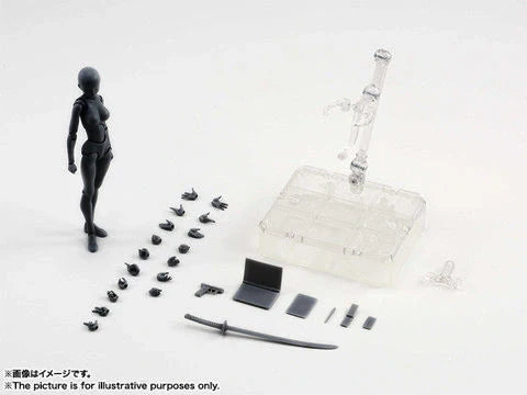 Articulated artist mannequin kit with interchangeable hands and accessories