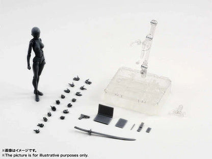 Articulated artist mannequin kit with interchangeable hands and accessories