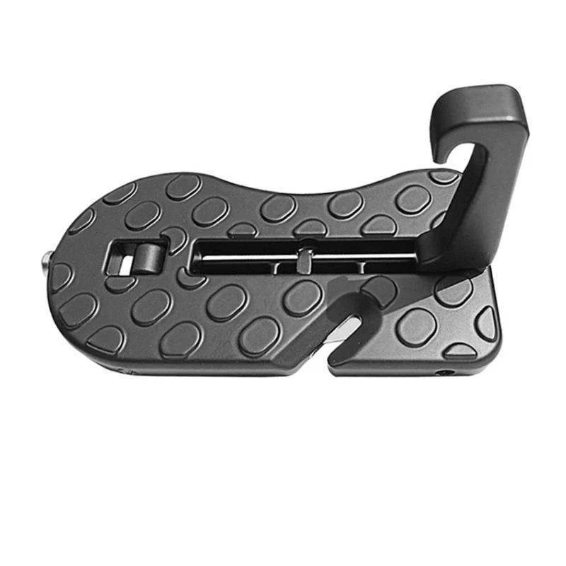 Automotive Roof Assist Pedal - Durable aluminum alloy construction with sleek black finish for easy one-handed roof access