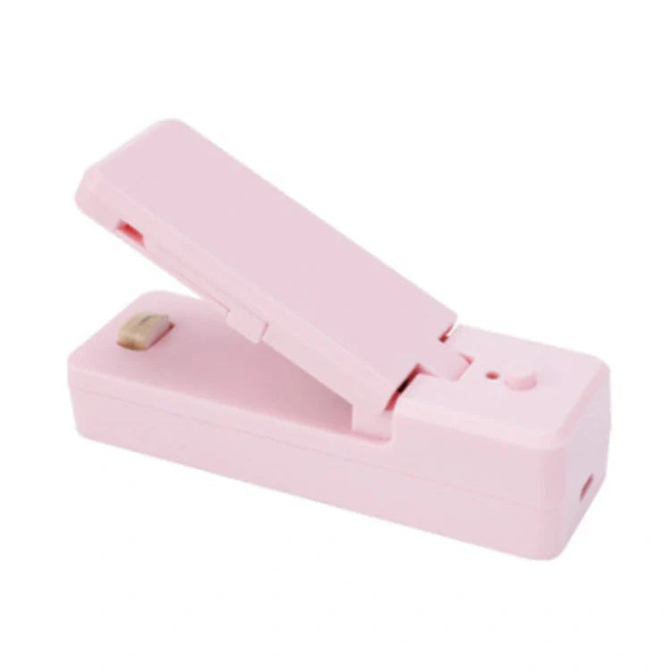 Portable ABS mini snack packaging bag heat sealing machine in white grey