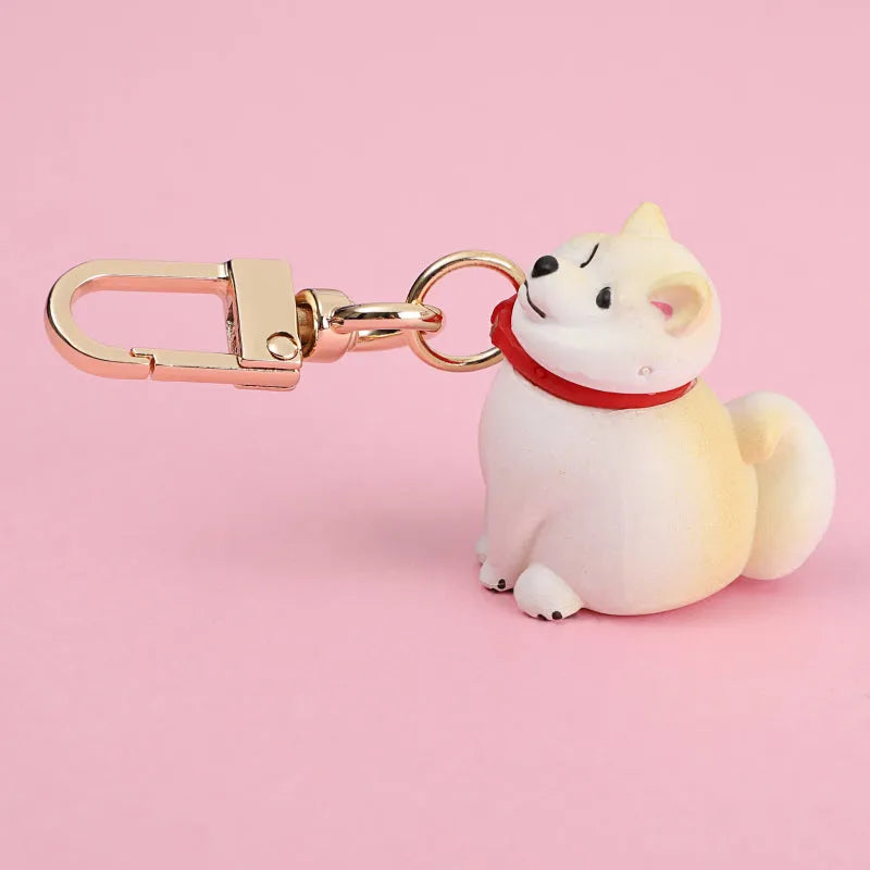 Silicone Headphone Case for AirPods 1 and 2 with Shiba Inu Pendant, Soft Protective Cover in Yellow, White, Black, and Milk Tea Shell Options