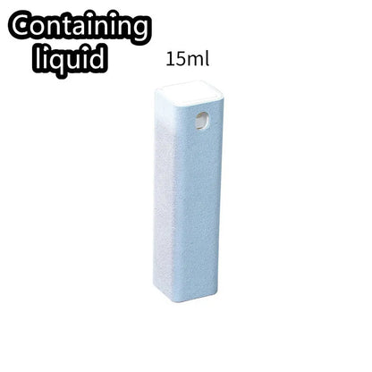 15ml portable 2-in-1 integrated phone screen cleaner spray case, no cleaning liquid included