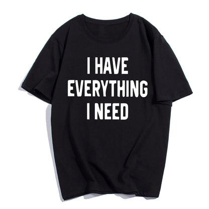 Couples short sleeve cotton t-shirts in black and white, sizes S to XXXL and matching sets