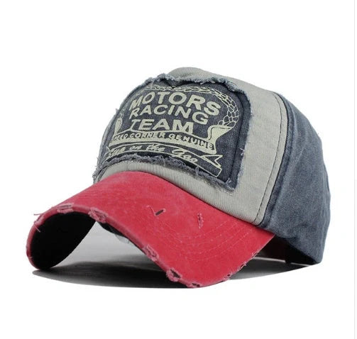 Cotton Baseball Hip Hop Cap with extended visor in vibrant colours
