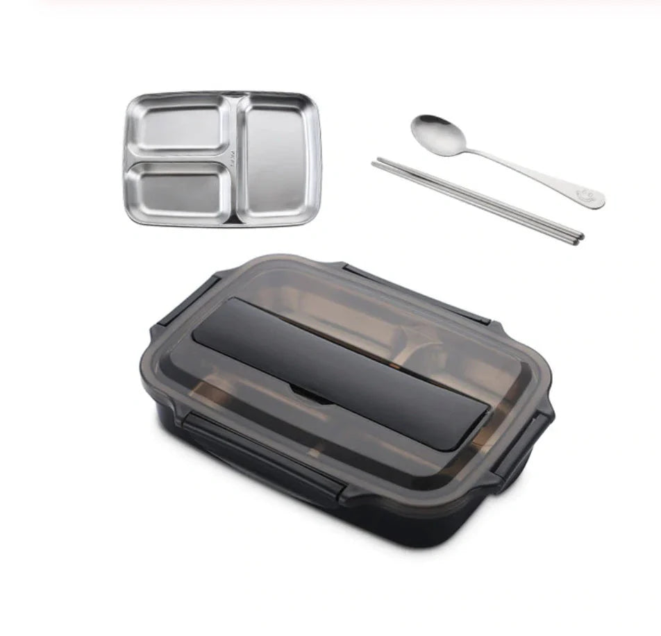 Dielectric Insulated Lunch Box in green, blue, pink, and black with stainless steel inner tank