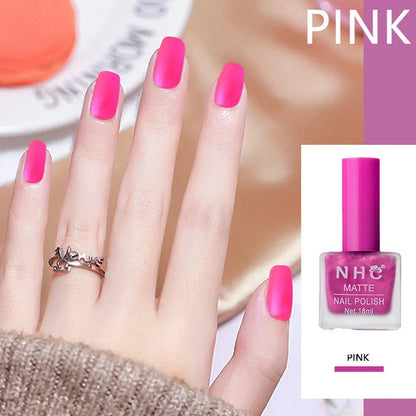Premium matte nail polish in a variety of chic colours for a flawless finish