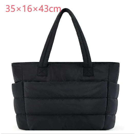 Women's large cotton handbag with zipper in multiple colours