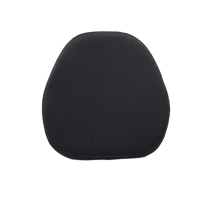 Minimalist brown car headrest pillow and lumbar seat cushion set for neck and back support