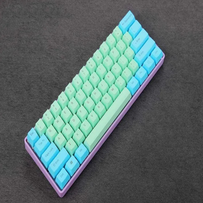 Poker Keycap Set for 60% Mechanical Keyboard Wired PS/2 Black Interface Ergonomic Hand Rest Compatible Colour Options 1STYLE to 5STYLE