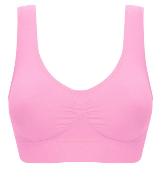 Comfortable women's yoga sports bra top for workouts and fitness activities