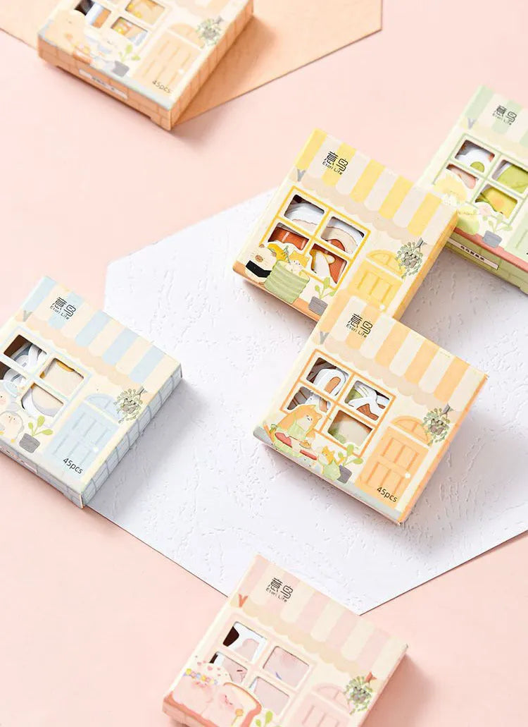 Paper account stickers with penguin theme for financial tracking in journals 20-50mm width