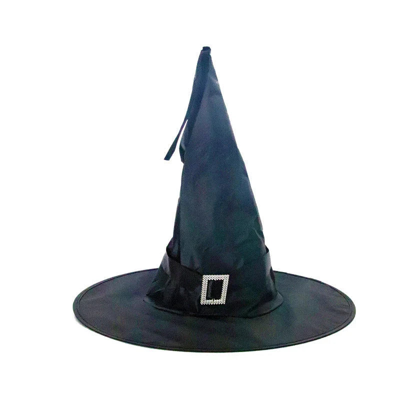 Glowing Halloween Witch Hat with LED Lights - Fun Costume Accessory for Kids' Parties