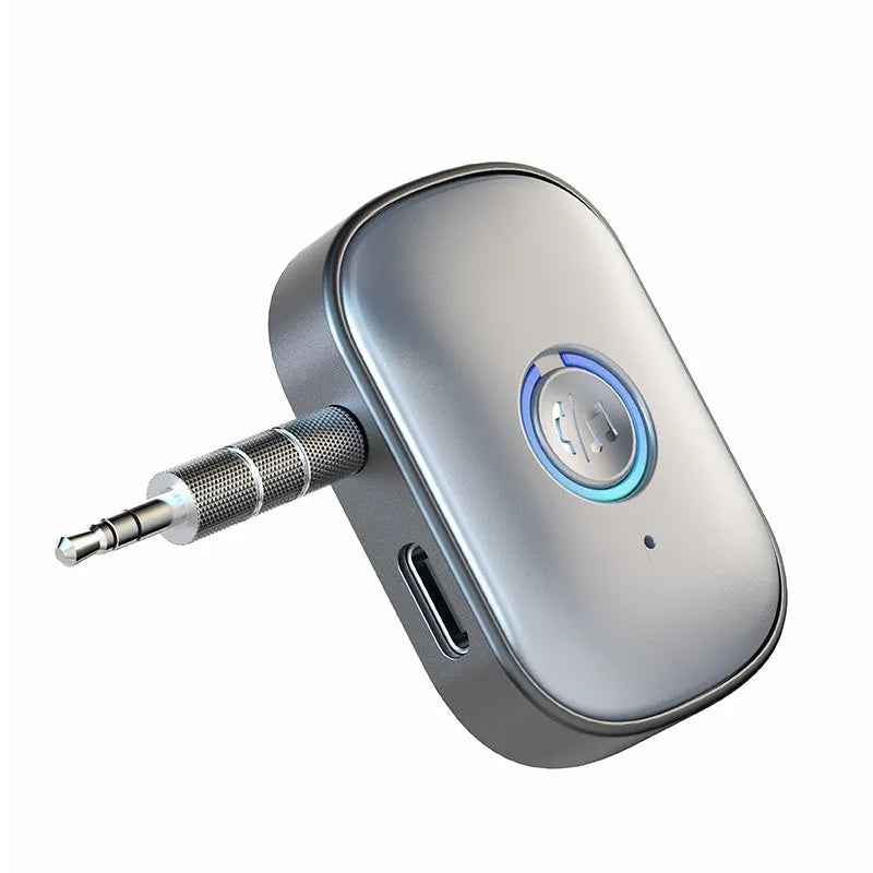 Bluetooth 5.3 audio receiver W1 for hands-free car use with 10m range and Plug and Play