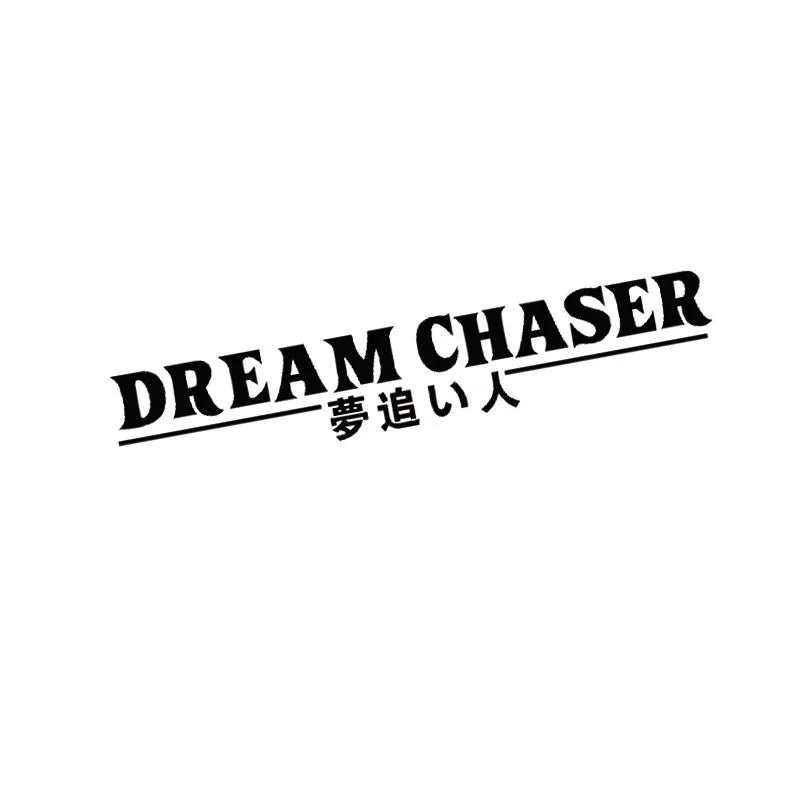 Dream Chaser design car rear window sticker in PET material measuring 40x7 cm