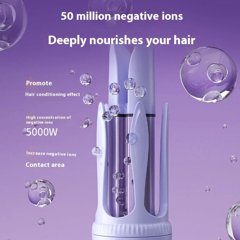 32mm automatic hair curler with ceramic barrel and anion technology for damage-free styling