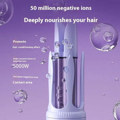 32mm automatic hair curler with ceramic barrel and anion technology for damage-free styling