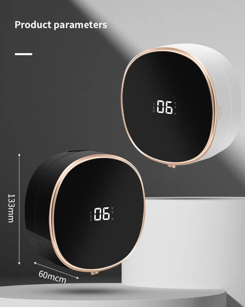 Touchless automatic foam soap dispenser with infrared sensor for hands-free use, perfect for bathroom or kitchen