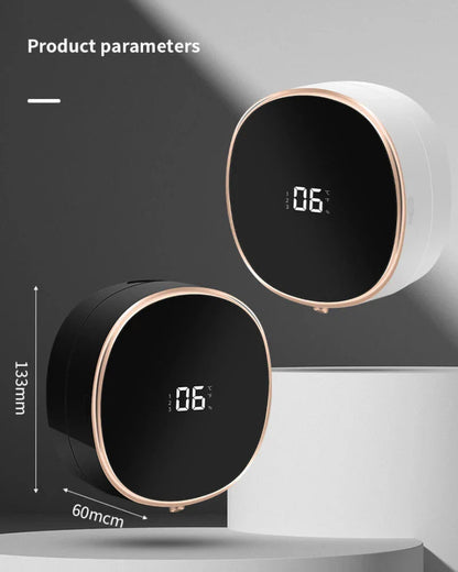 Touchless automatic foam soap dispenser with infrared sensor for hands-free use, perfect for bathroom or kitchen
