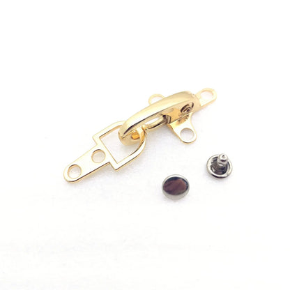 Zinc alloy aircraft buckle decorative clip in bronze, gold, gun, or silver finish.