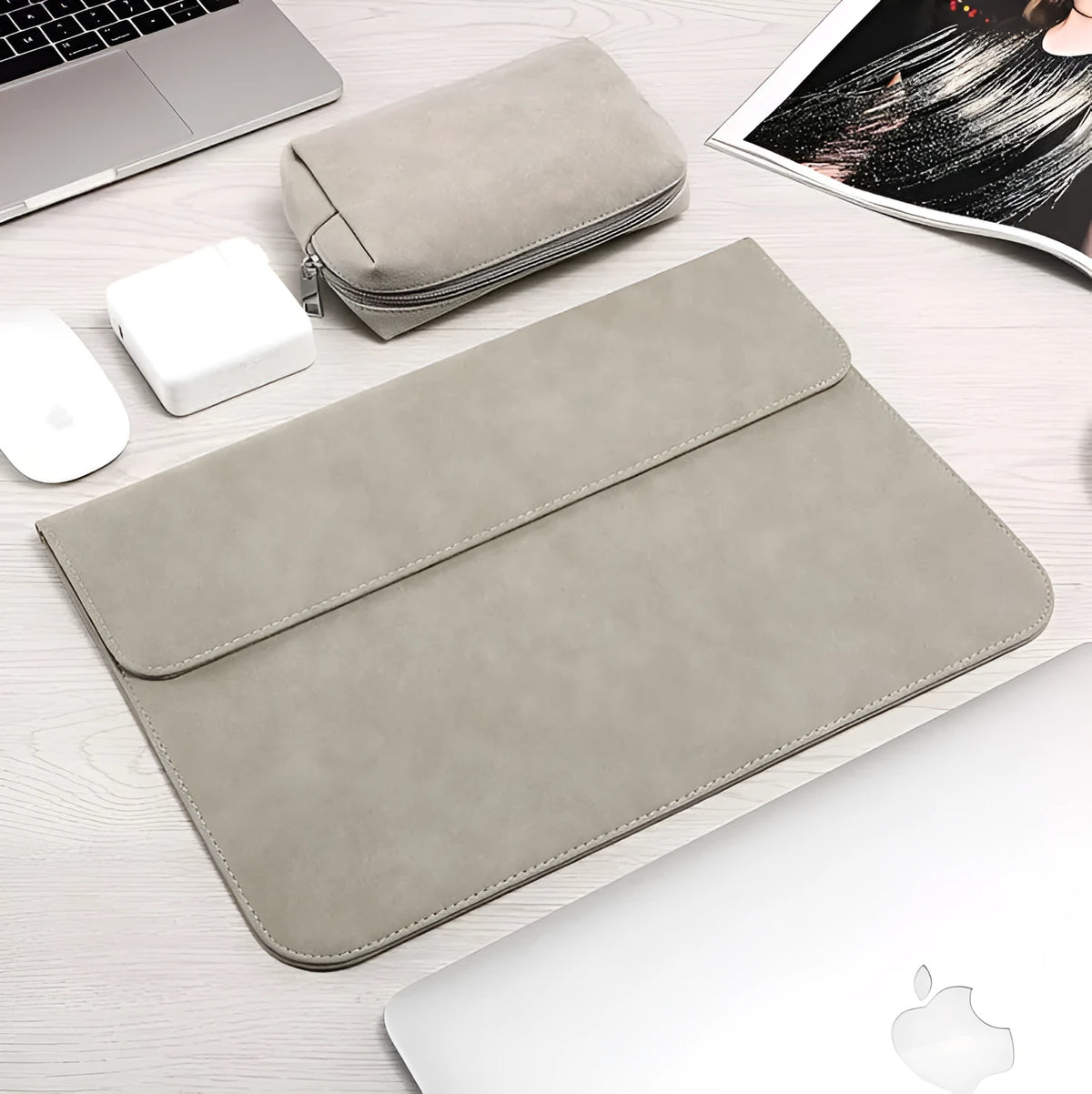 Frosted laptop sleeve for MacBook Pro Air 11-16 inch, in Blue Deep Grey Green Khaki Light Grey Pink