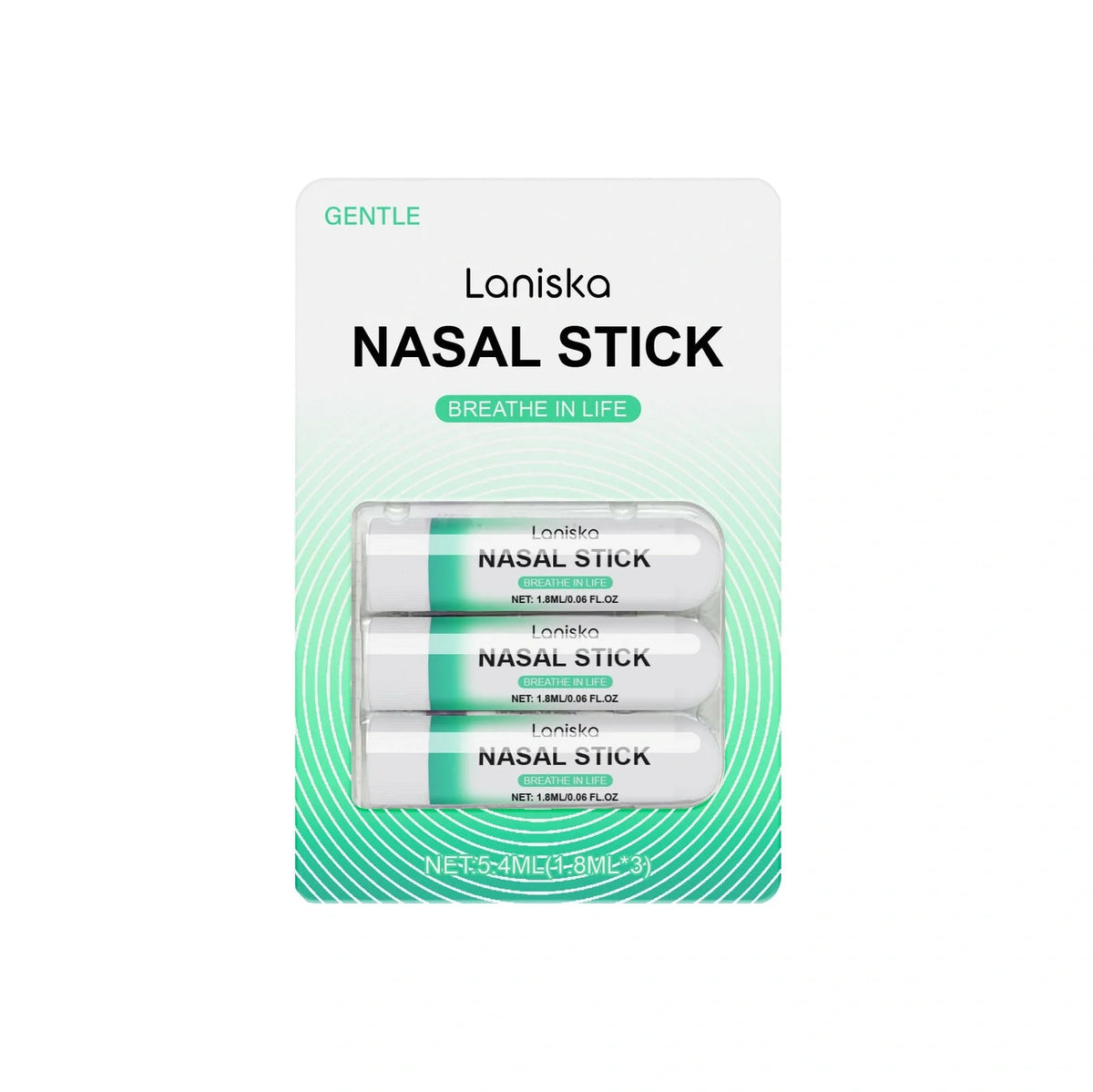 Mint Cool Nose Soothing Suit with three 1.8ml spray bottles containing 5.4ml total of menthol and spearmint nasal spray