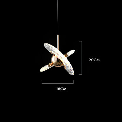 Zinc alloy UFO chandelier with fishing line design and adjustable 2m height