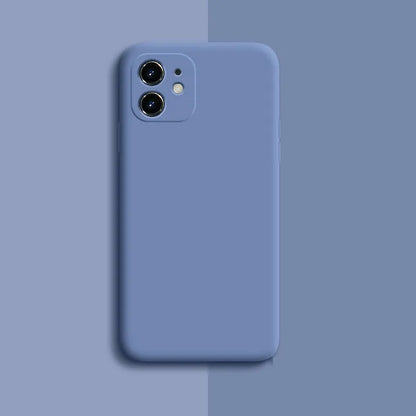 Silicone iPhone 11 Pro Max case in solid colour options including begonia, black and camellia red