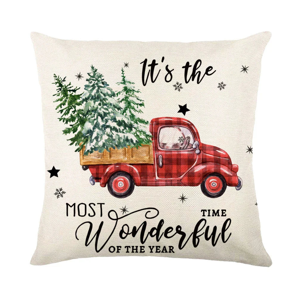 Cozy snowflake throw pillow covers with vibrant holiday designs in multiple color options