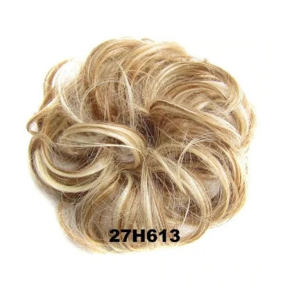 Hair ring wig in various colours from 1# to Burg, showing synthetic fibres and natural hairline for temporary styling