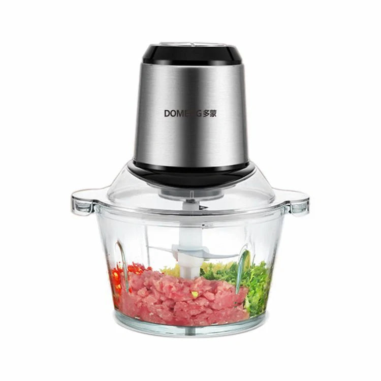 Stainless steel meat grinder mixer with 300W power and compact design