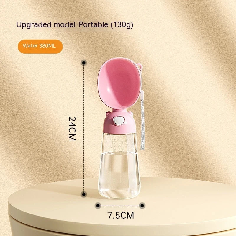 Premium Portable Pet Water Bottle and Food Container for Outdoor Adventures and Travel