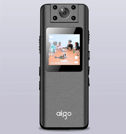 DSJ-S11 HD body worn camera with display screen and wide-angle lens for security recording